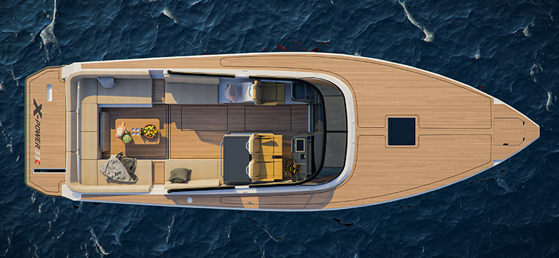 X-Yachts X-Power A10 Top view